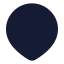 Location icon with solid rounded style