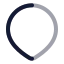 Location icon with twotone rounded style