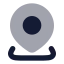 Location icon with bulk rounded style