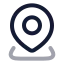 Location icon with twotone rounded style