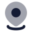 Location icon with bulk rounded style