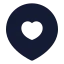 Locationfavourite icon with solid standard style