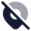 Locationoffline icon with bulk rounded style