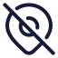 Locationoffline icon with stroke rounded style