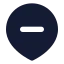 Locationremove icon with solid standard style