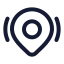 Locationshare icon with stroke rounded style