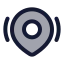 Locationshare icon with duotone rounded style
