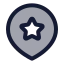 Locationstar icon with duotone standard style
