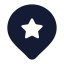 Locationstar icon with solid standard style