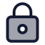 Lockkeyhole icon with duotone standard style
