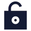 Lockkeyholeopen icon with solid sharp style