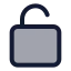 Lockopen icon with duotone standard style
