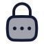 Lockpassword icon with duotone rounded style