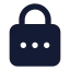 Lockpassword icon with solid standard style