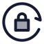 Locksync icon with duotone standard style