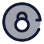 Locksync icon with duotone rounded style