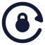 Locksync icon with solid standard style