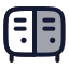 Locker icon with duotone rounded style