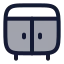 Locker icon with duotone rounded style