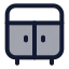 Locker icon with duotone standard style