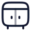 Locker icon with twotone rounded style