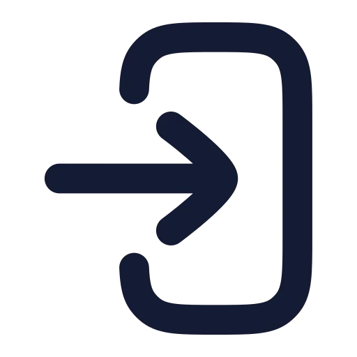 Log In Icon in Solid Rounded style