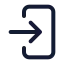 Login icon with stroke standard style