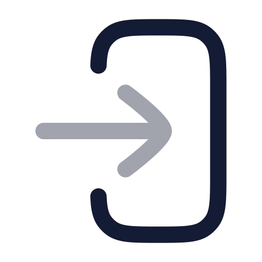 Log In Icon in Twotone Rounded style