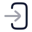 Login icon with twotone rounded style
