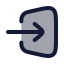 Login icon with duotone rounded style