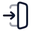 Login icon with twotone rounded style