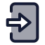 Login icon with duotone standard style