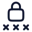 Loginmethod icon with stroke rounded style