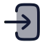 Loginsquare icon with duotone rounded style