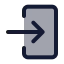 Loginsquare icon with duotone standard style