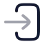 Loginsquare icon with twotone rounded style