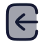 Loginsquare icon with duotone rounded style