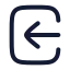Loginsquare icon with stroke rounded style