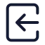 Loginsquare icon with stroke standard style