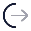 Logoutcircle icon with twotone rounded style