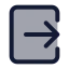 Logoutsquare icon with duotone standard style