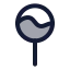Lollipop icon with duotone standard style