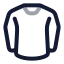 Longsleeveshirt icon with twotone rounded style