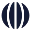 Longitude icon with solid rounded style