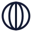 Longitude icon with stroke rounded style