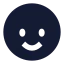 Lookbottom icon with solid sharp style