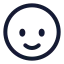 Lookbottom icon with stroke rounded style