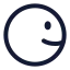 Lookright icon with stroke rounded style
