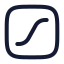 Lottiefiles icon with stroke rounded style