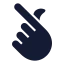 Lovekoreanfinger icon with solid sharp style